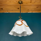 Vintage Fazzoletto Murano Glass Pendant Lamp: Mid-Century Italian Lighting