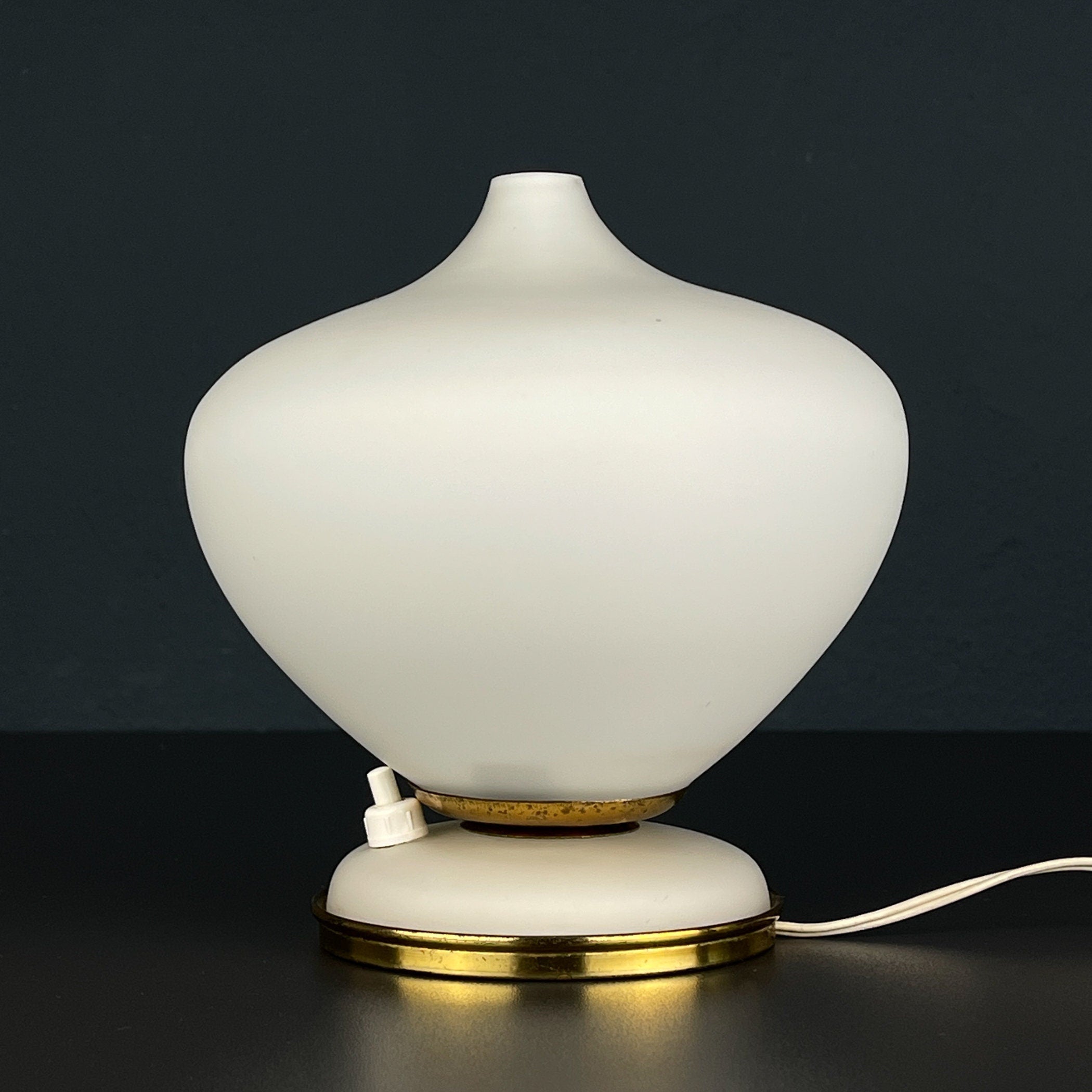 Vintage murano table lamp by Stilnovo, Italy 1950s, Mid-century modern design