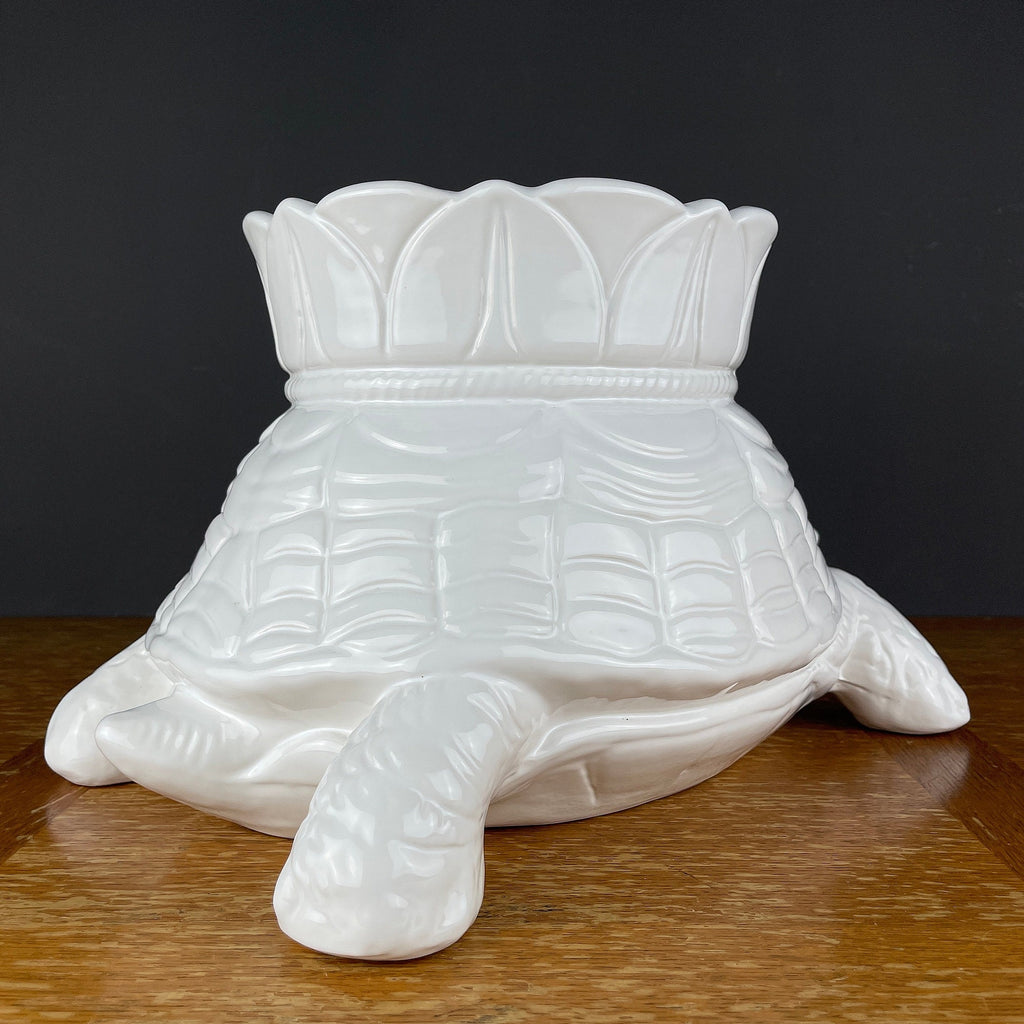 Large Ceramic Vase Turtle by Bellini Italy 1970s Vintage Art Piece