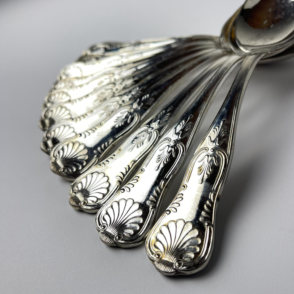 Vintage Silver Cutlery Set for 12 people, Italy, 1960s