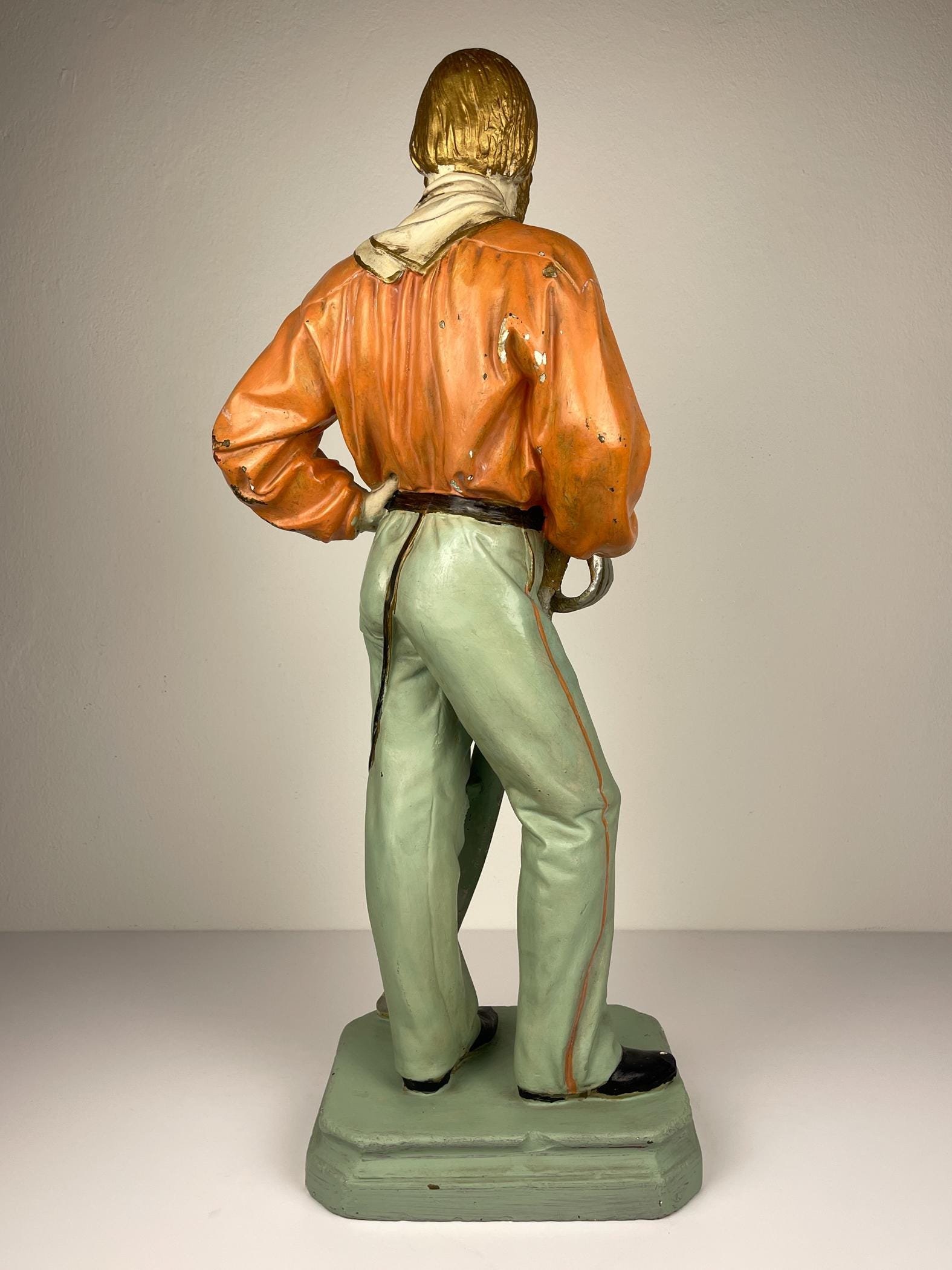 Large antique plaster sculpture Giuseppe Garibaldi, Italy, 1910-1920s