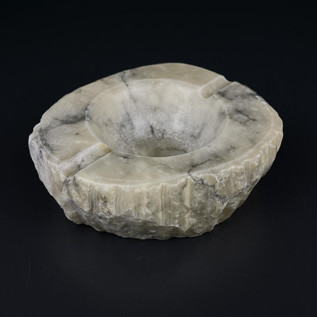 Vintage alabaster ashtray, Italy 1960s, Mid-century Italian modern