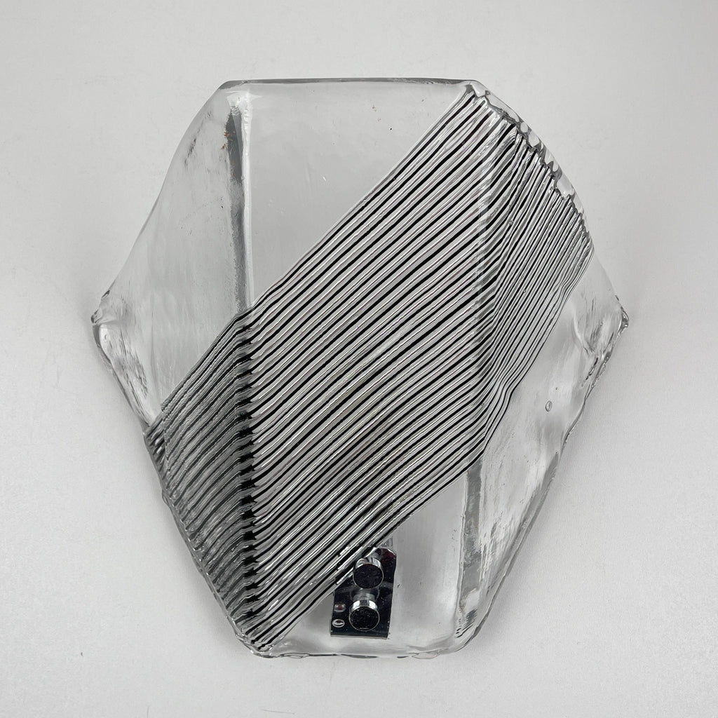 Vintage Murano Glass Wall Sconce: Italian MCM Lighting, 1970s