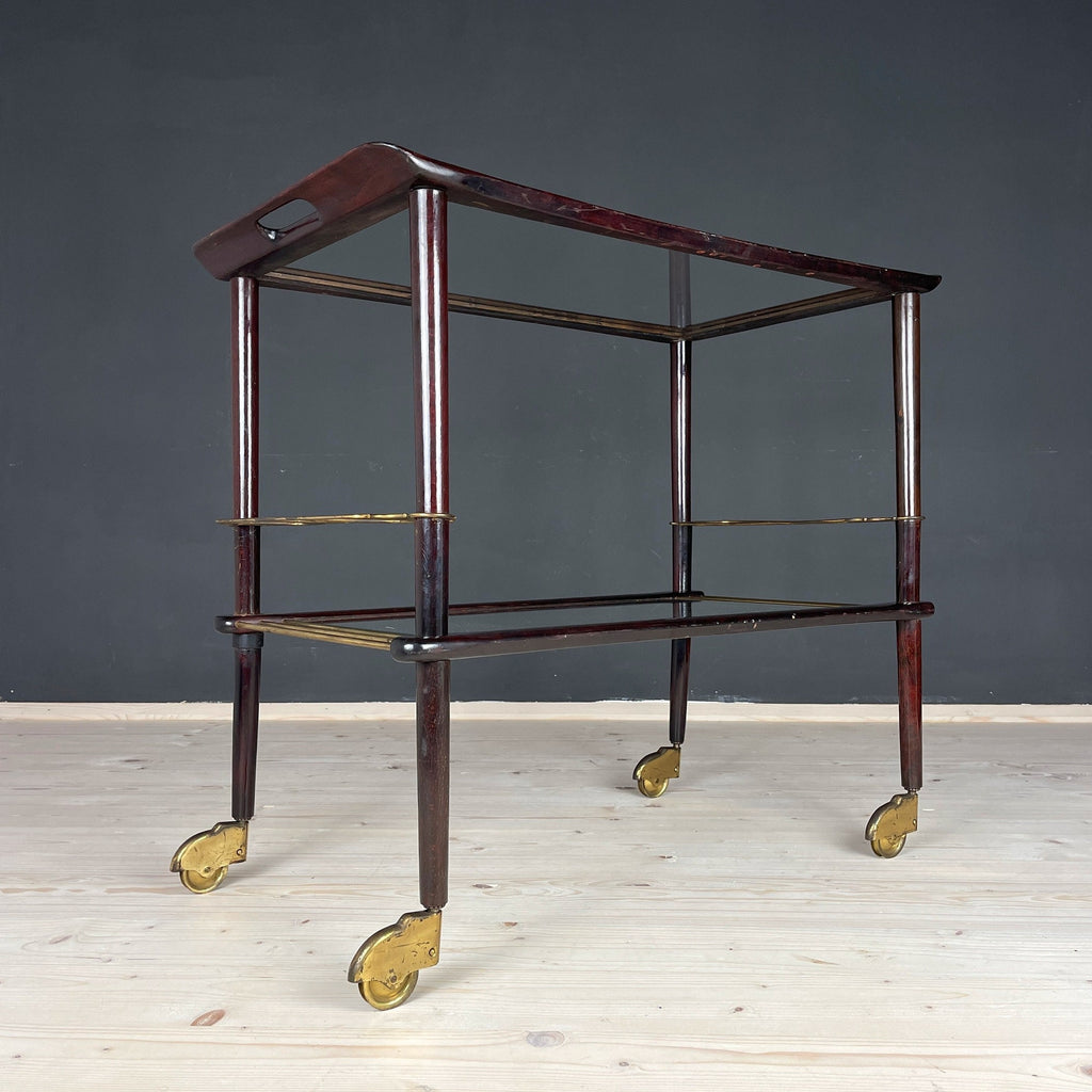 Ico Parisi Mid-Century Modern Bar Cart Trolley: Italian Design