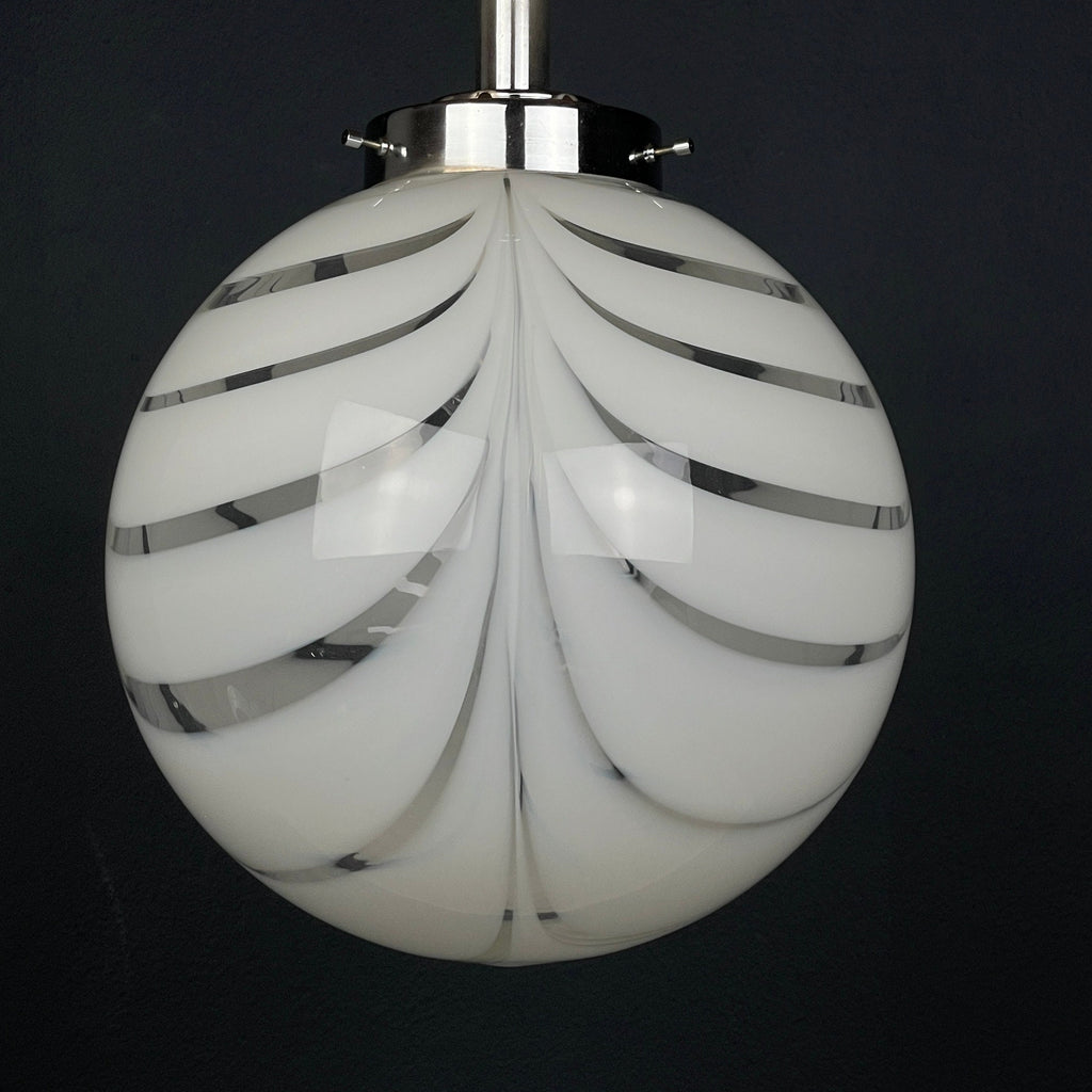 Murano Glass Pendant Lamp, Italy 1960s, Mid-century modern, Retro lighting