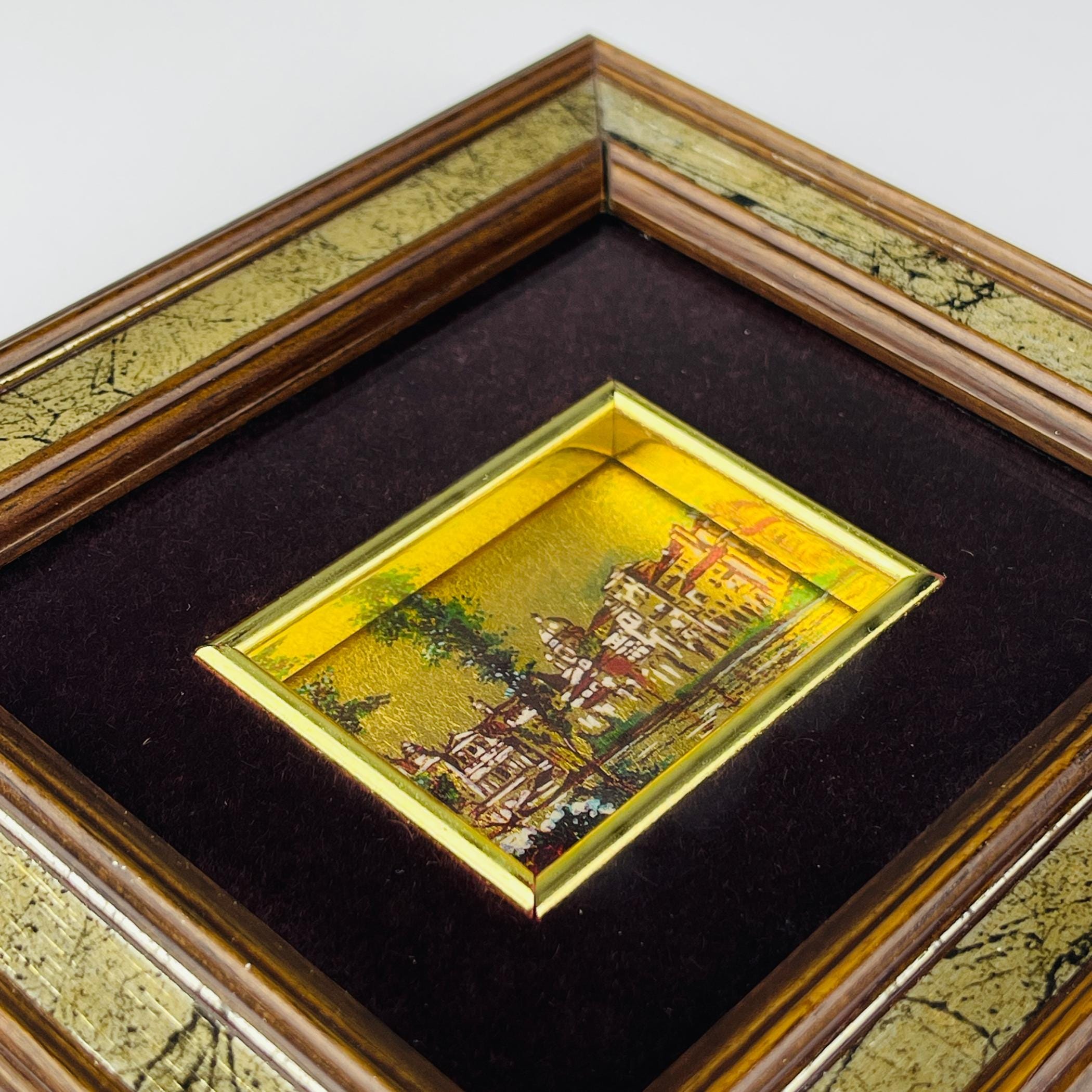 Vintage Pressed Art Framed, Italy, 1970s, Vintage home decor