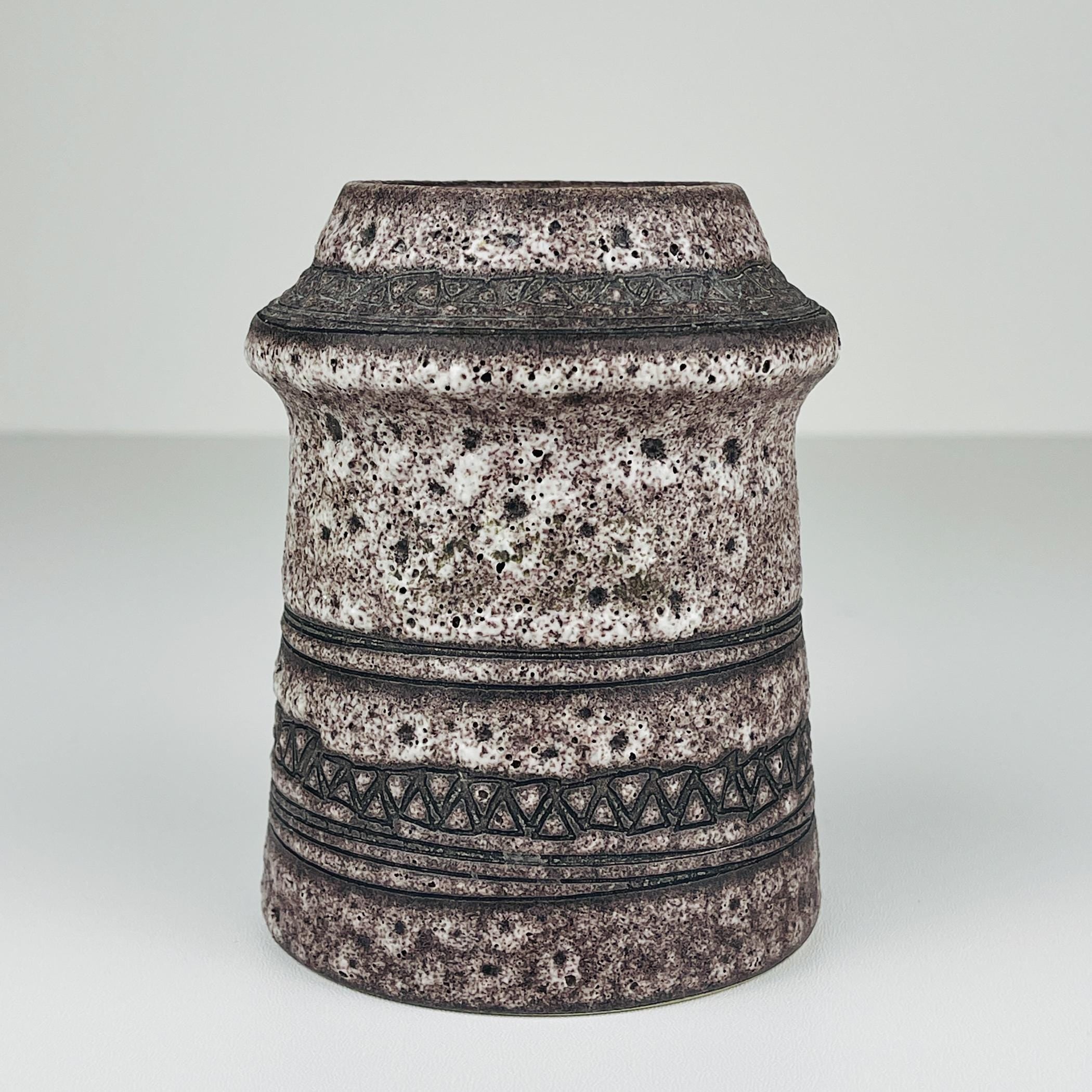 Vintage ceramic vase, Italy 1980s, Mid-century home decor