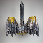 Brutalist chandelier by Marcello Fantoni, Fantoni Studio, Firenze, Italy 1960s