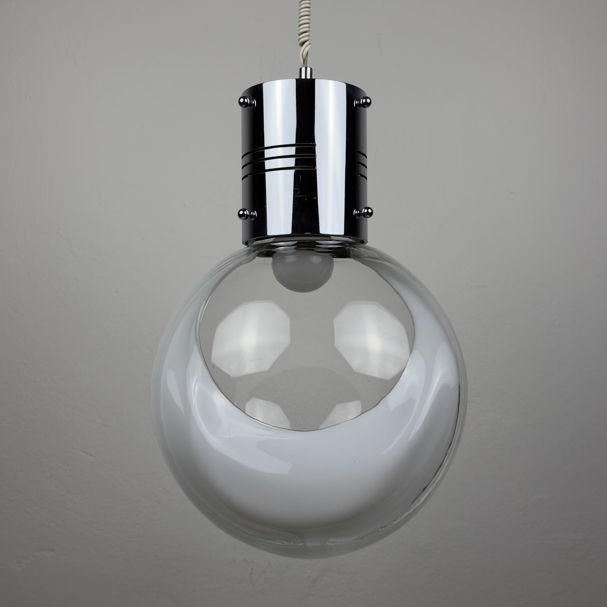 Vintage pendant lamp Membrane by Toni Zuccheri for Venini, Italy 1960s