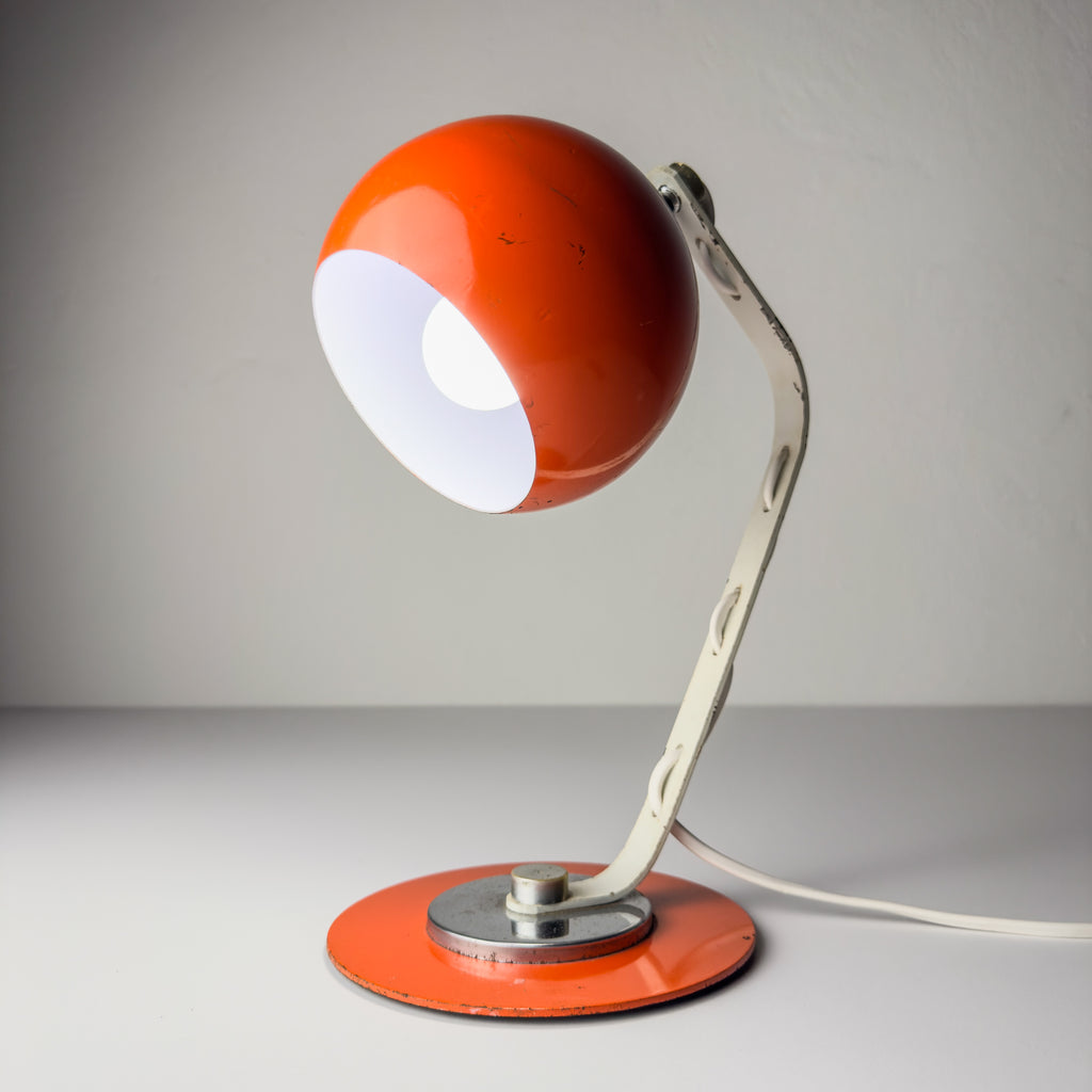 Mid-Century Eyeball Desk Lamp, Italy, 1970s