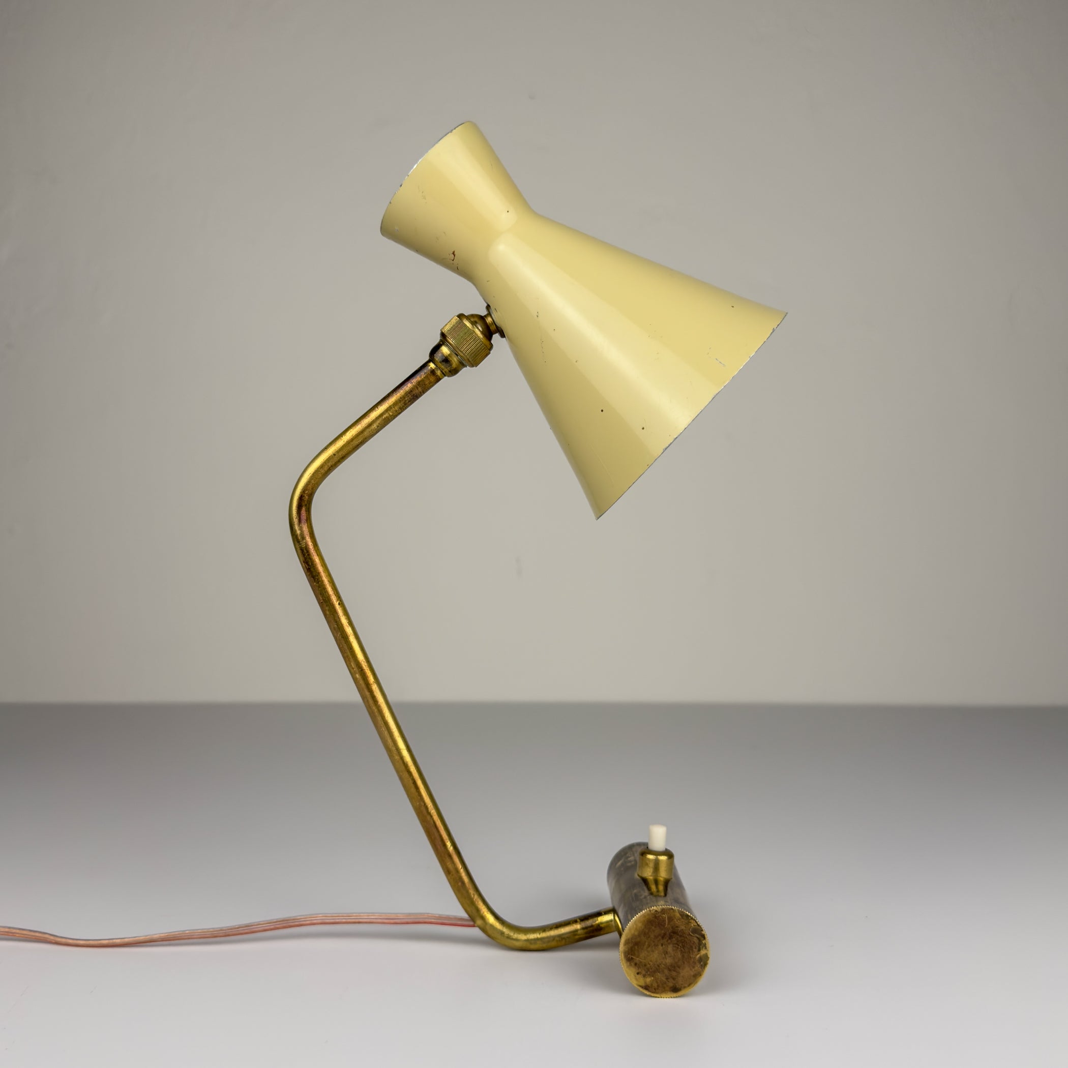 Vintage metal table lamp by Stilnovo, Italy 1950s