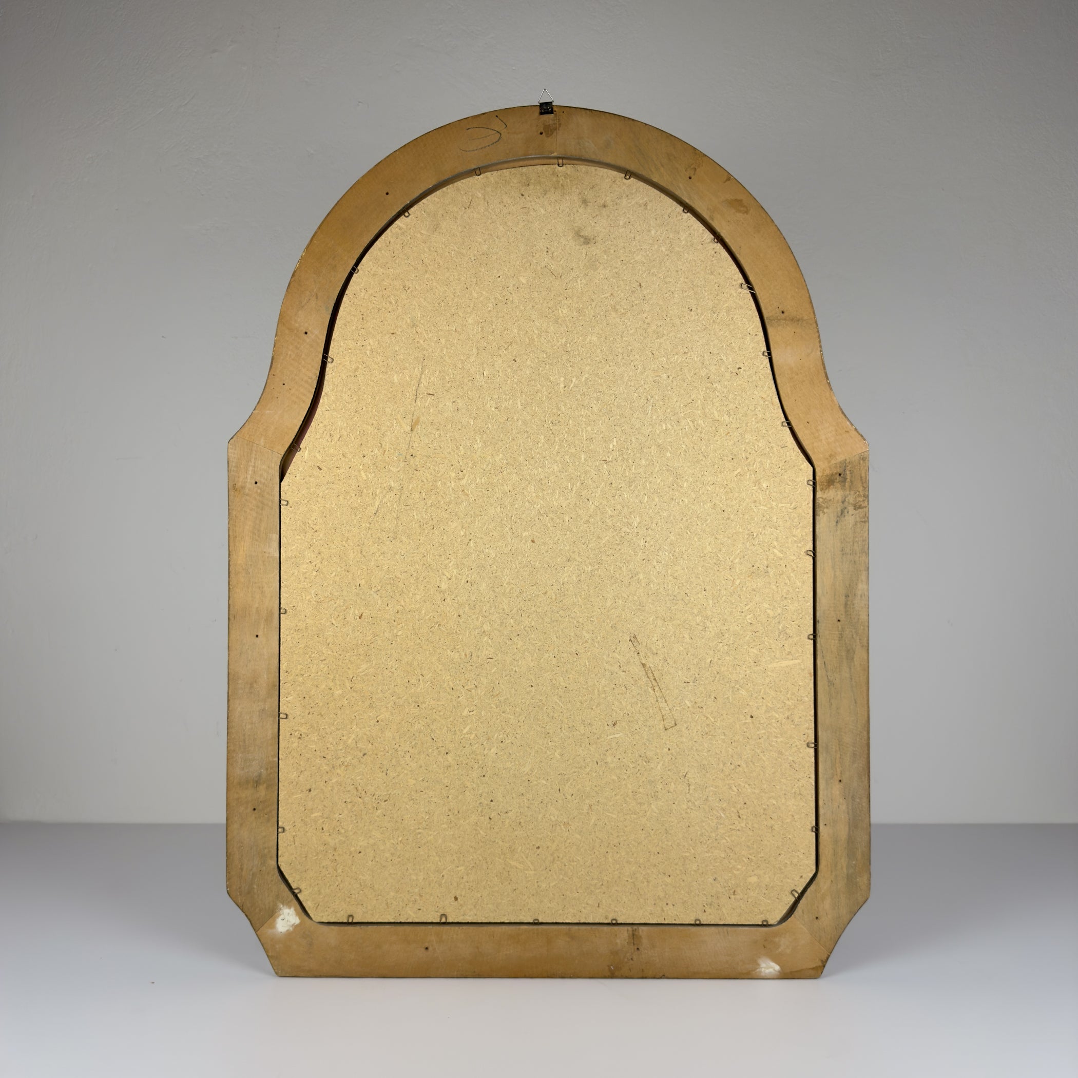 Vintage Venetian Chinoiserie Wall Mirror, Italy 1950s, Black and Gold Painted