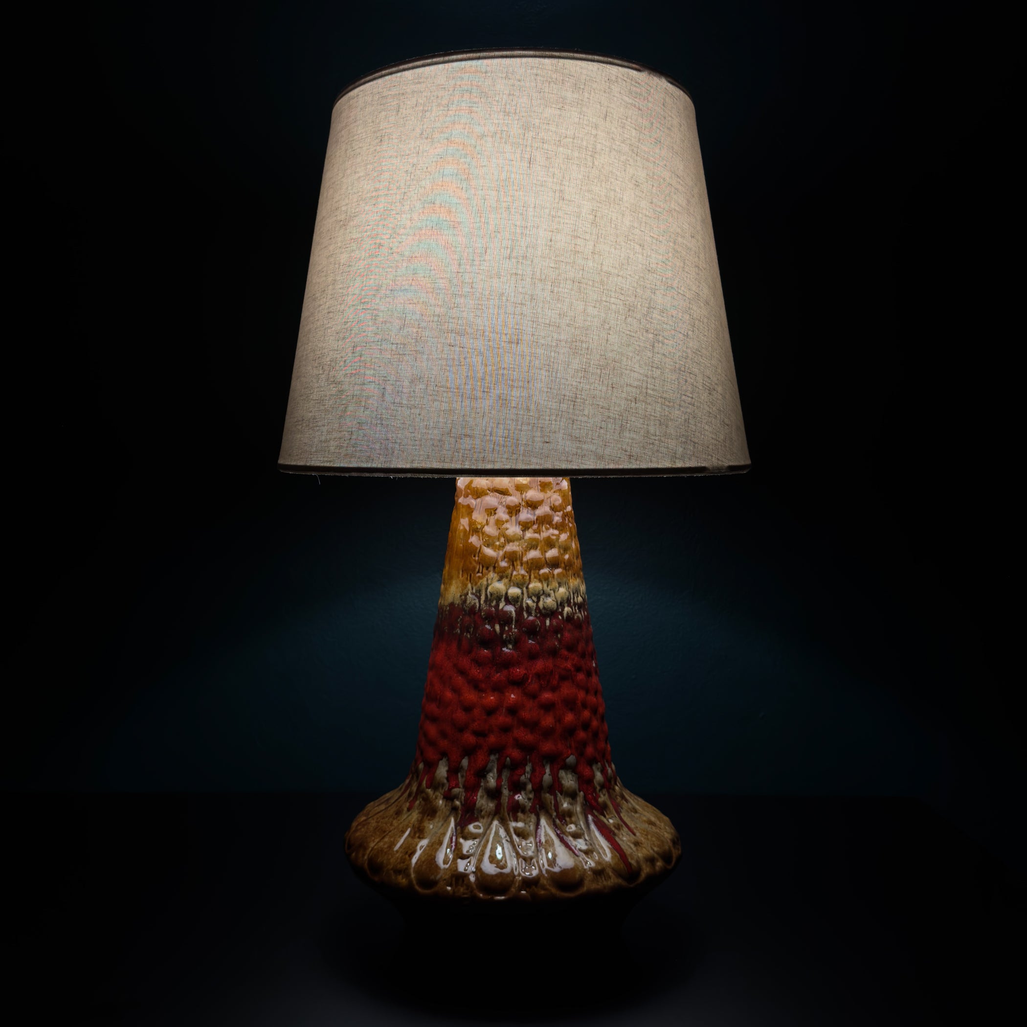 Vintage Ceramic table lamp LAVA by KIL Liboje, Yugoslavia, 1960s