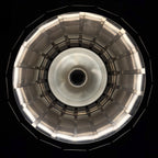 Vintage metal pendant lamp by Elio Martinelli for Martinelli Luce, Italy 1960s