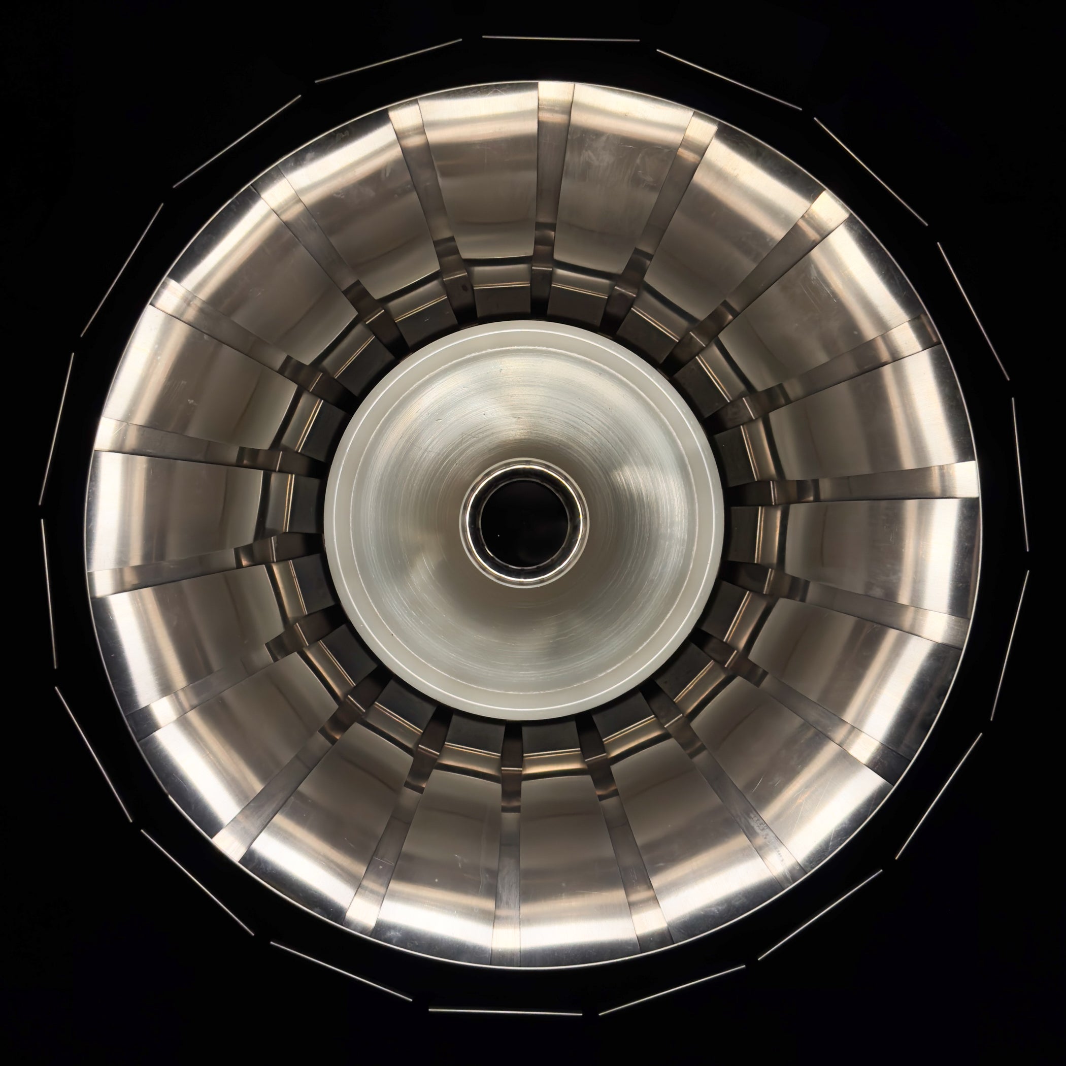 Vintage metal pendant lamp by Elio Martinelli for Martinelli Luce, Italy 1960s