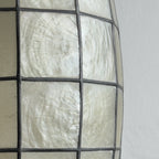 Vintage Capiz Shell Pendant Lamp, Italy 1960s