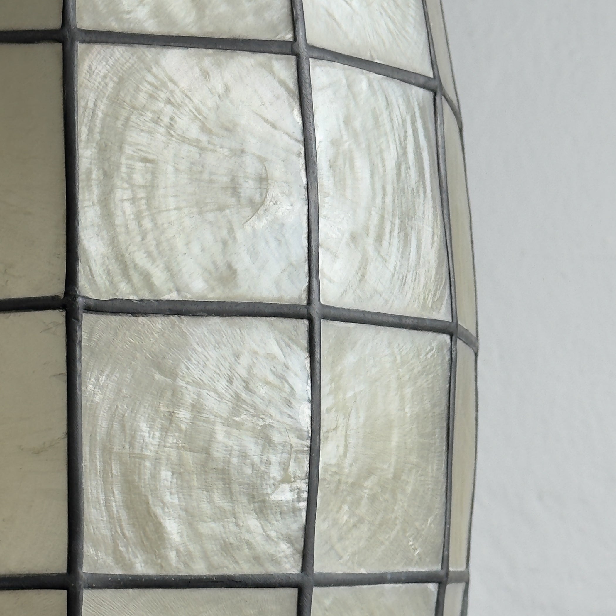 Vintage Capiz Shell Pendant Lamp, Italy 1960s