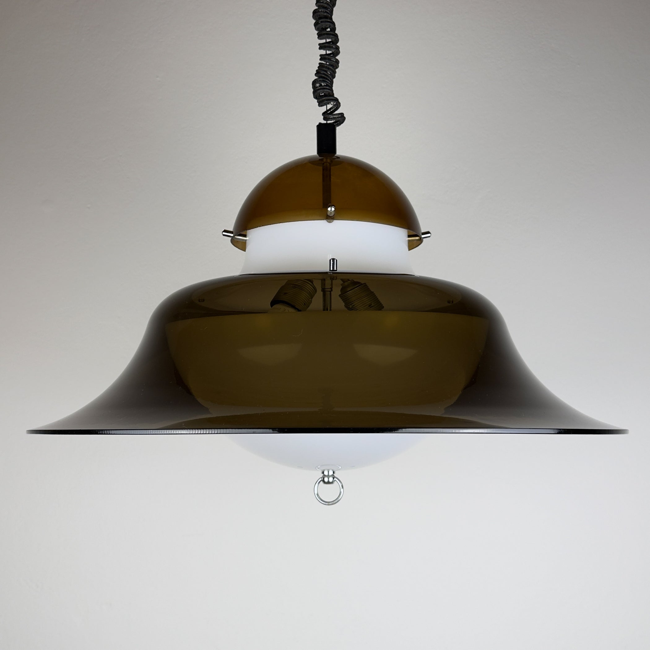 Vintage pendant lamp by Sijaj Hrastnik, style KD14 Sergio Asti for Kartell, Yugoslavia 1960s