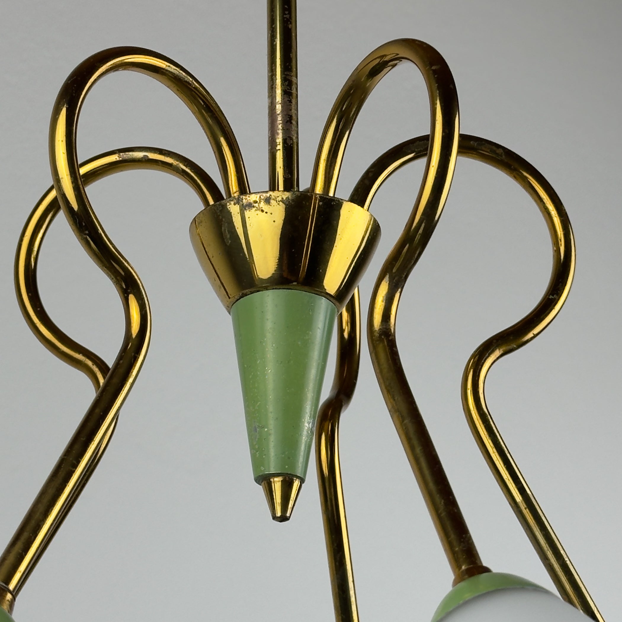 Vintage Stilnovo chandelier, Italy 1940-50s