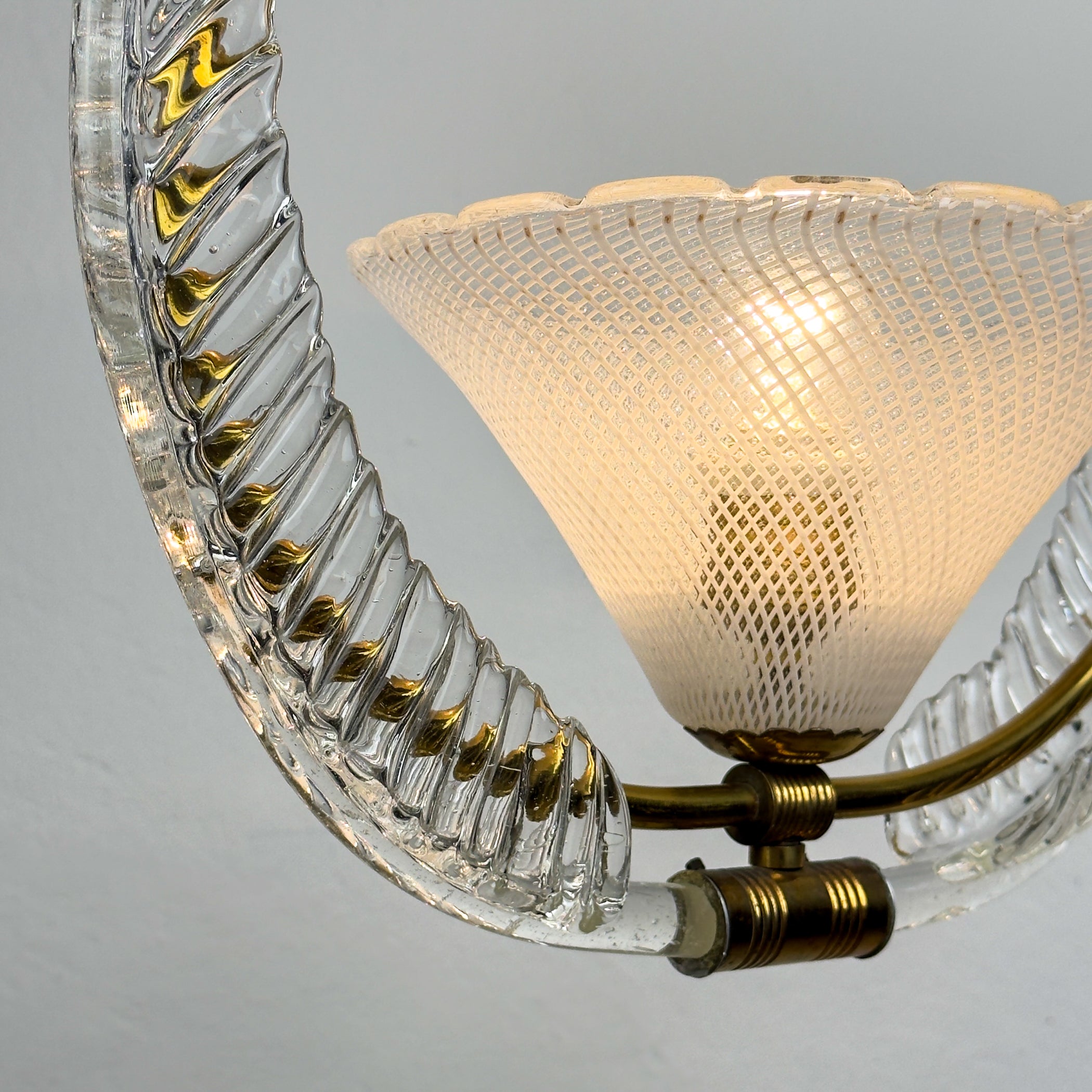 Vintage Murano chandelier by Barovier & Toso, Italy 1930s