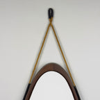 Mid-century Wall Mirror with Teak, Italy 1960s