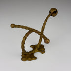 Antique bronze wall hook, Italy early 20th century