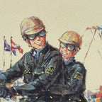 Limited edition lithograph 103/200 by Brioschi, Italy, 1970s