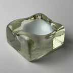 Vintage murano glass ashtray by Alfredo Barbini, Italy 1980s
