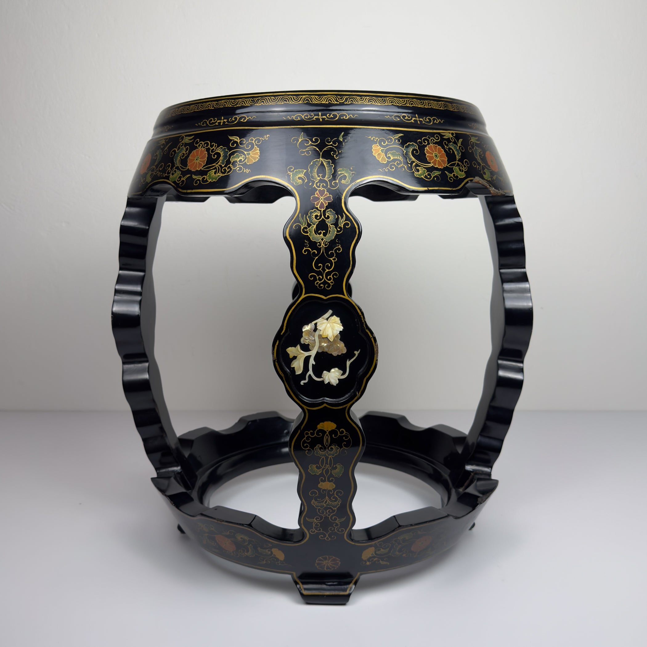 Mid-Century Italian Table, Style Chinoiserie, 1960s