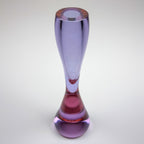 Vintage pink murano vase, Italy, 1970s