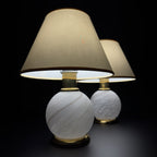 Vintage Murano Table Lamps, Italy 1970s, Set of 2