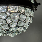 Antique chandelier on chains in Art Nouveau style, Austria, early 20th century