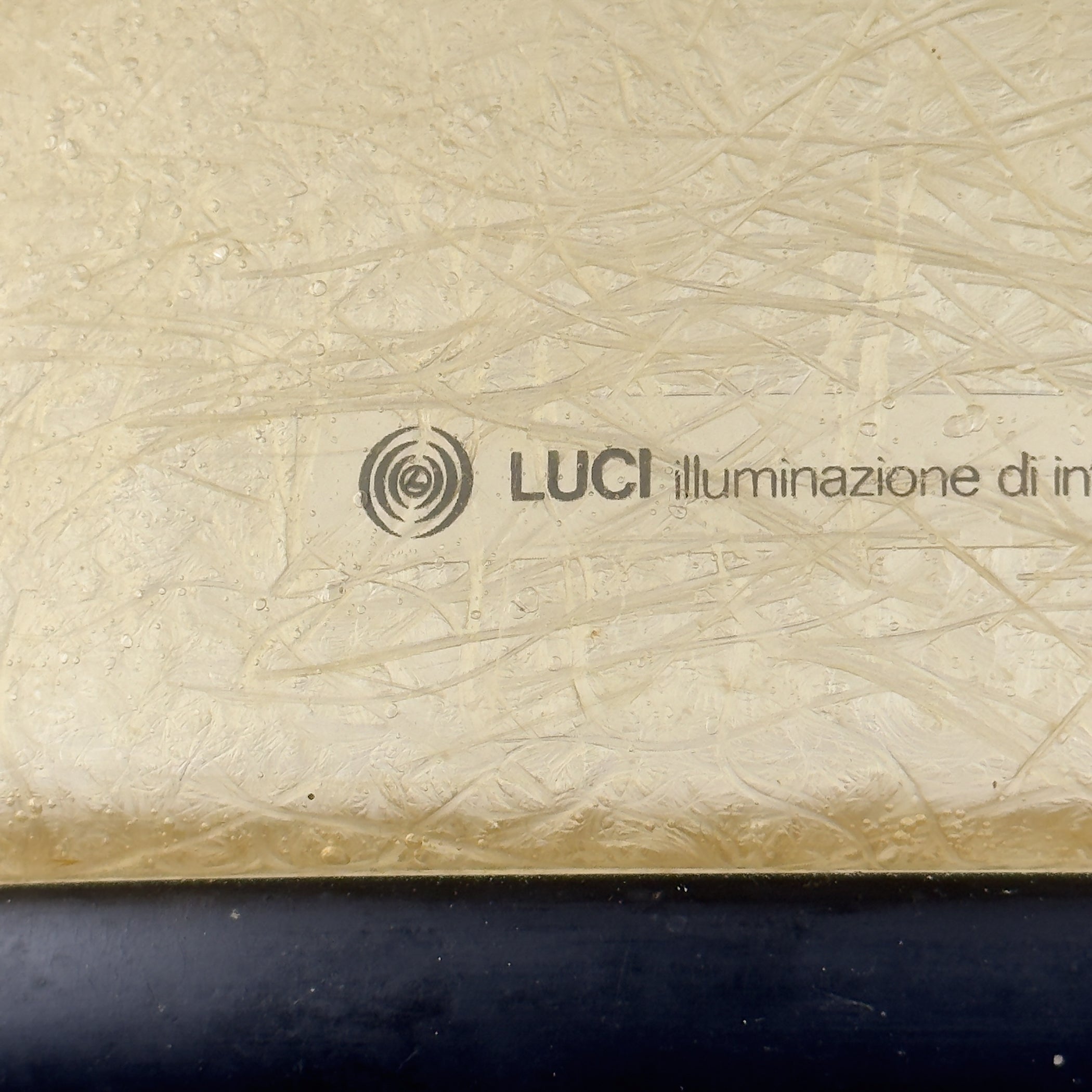 Large vintage pendant lamp by Idea Studio Techno Design for Luci Milano, Italy 1970s