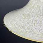Mid-century beige murano glass pendant lamp Italy 1970s Handblown murano chandelier