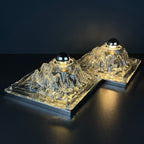 Vintage Murano Glass Wall Lamps - Angelo Brotto Polifemo - 1970s Italian Design, Set of 2