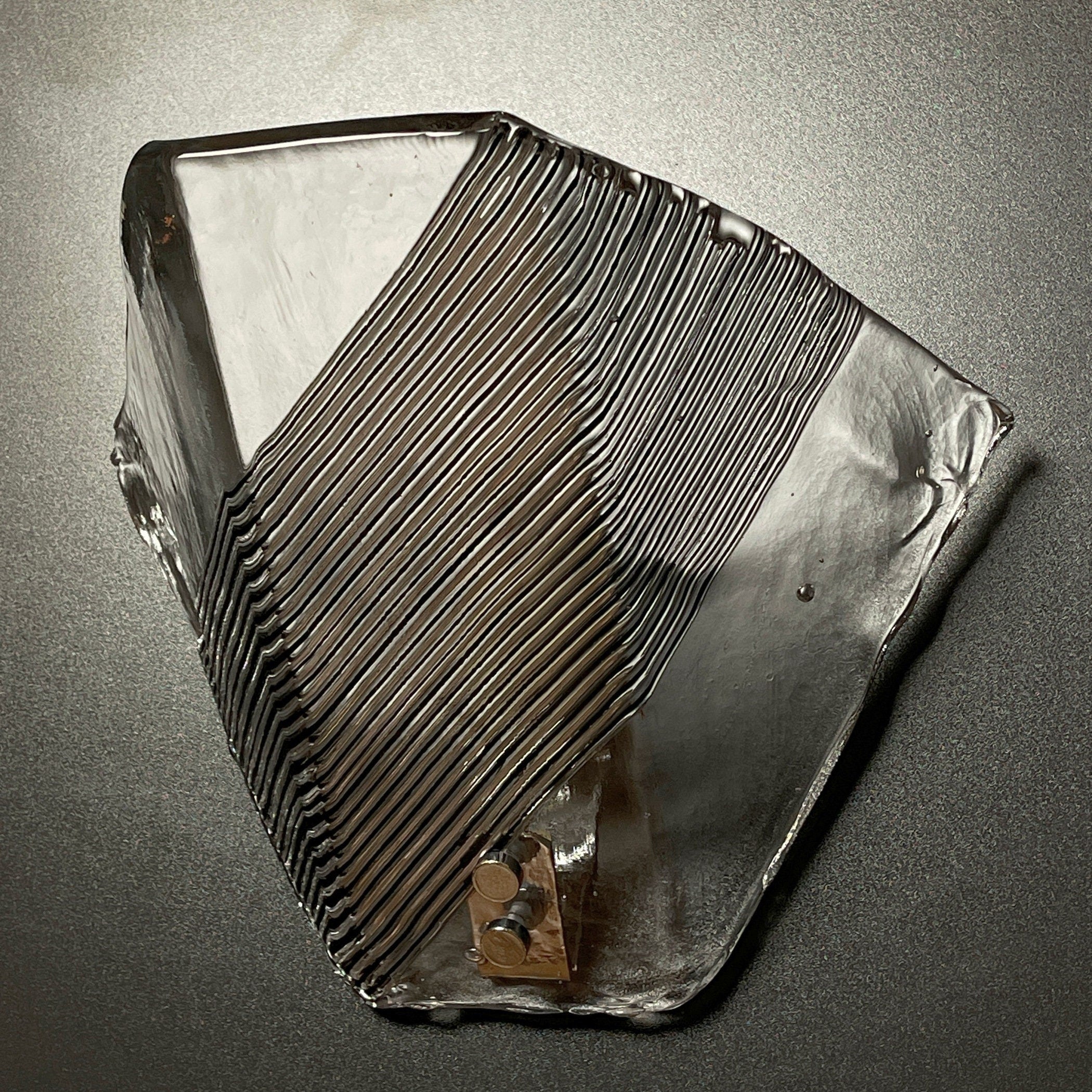 Vintage Murano Glass Wall Sconce: Italian MCM Lighting, 1970s