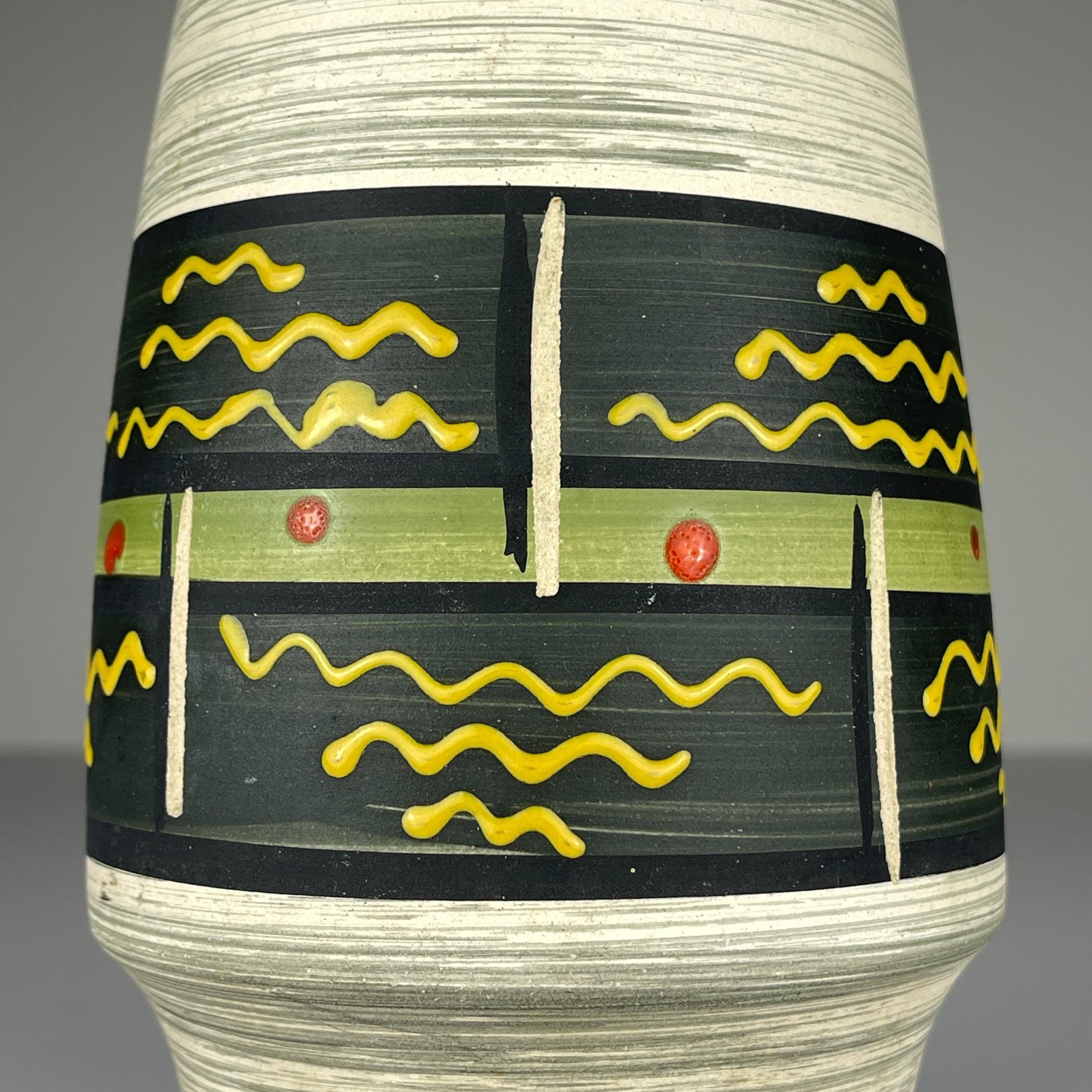 Mid-century ceramic vase by Bay Keramik, West Germany, 1960s, Vintage home decor