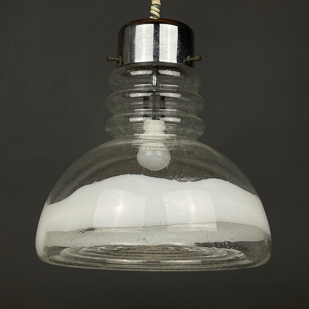 Murano glass pendant lamp  Italy 1960s Space age Mid-century modern italian lighting