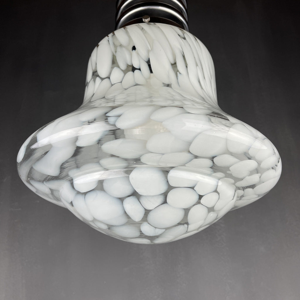 Carlo Nason Murano Glass Pendant Lamp: Mid-Century Modern Mazzega Lighting