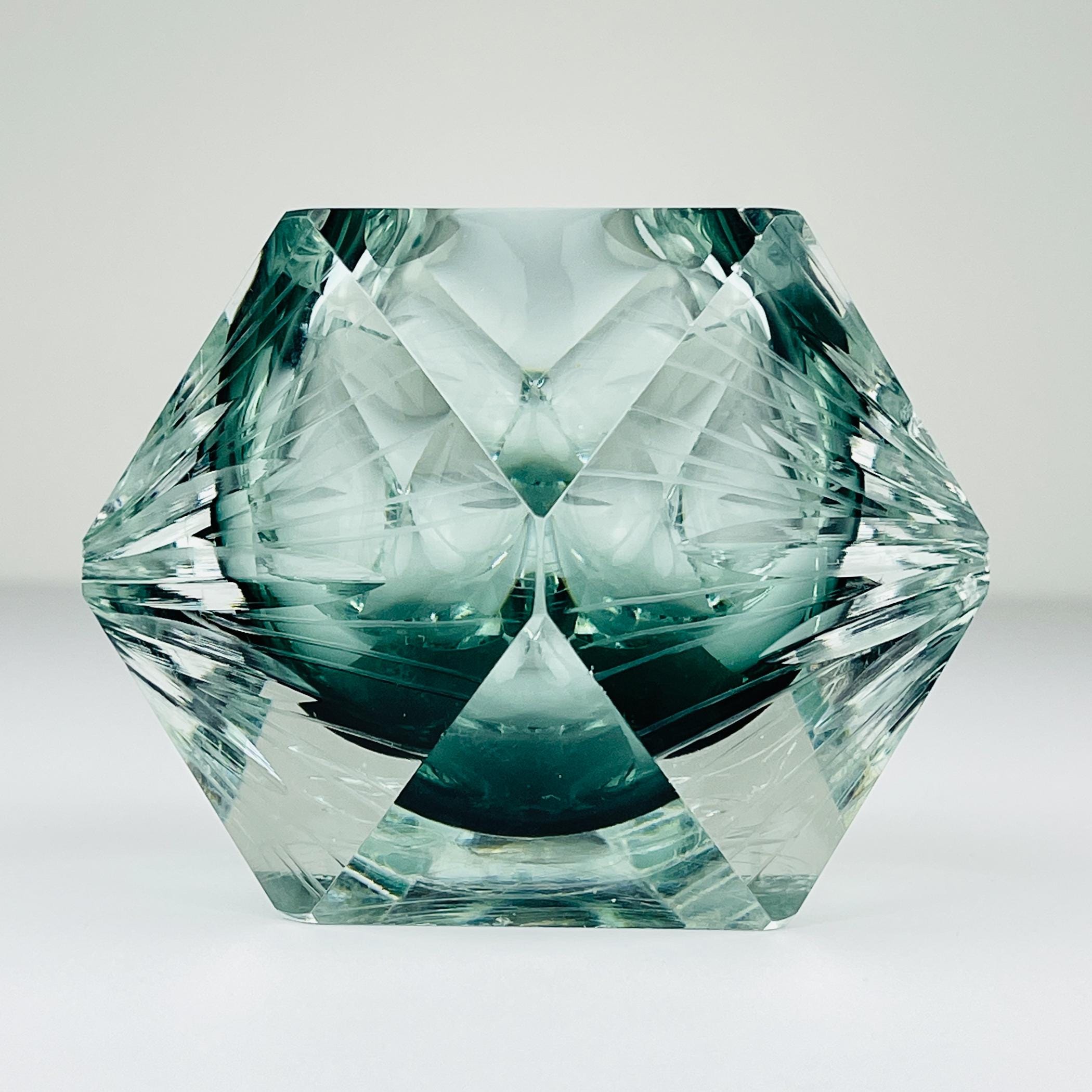 Original murano glass ashtray, Italy, 1970s, Vintage Home Decor