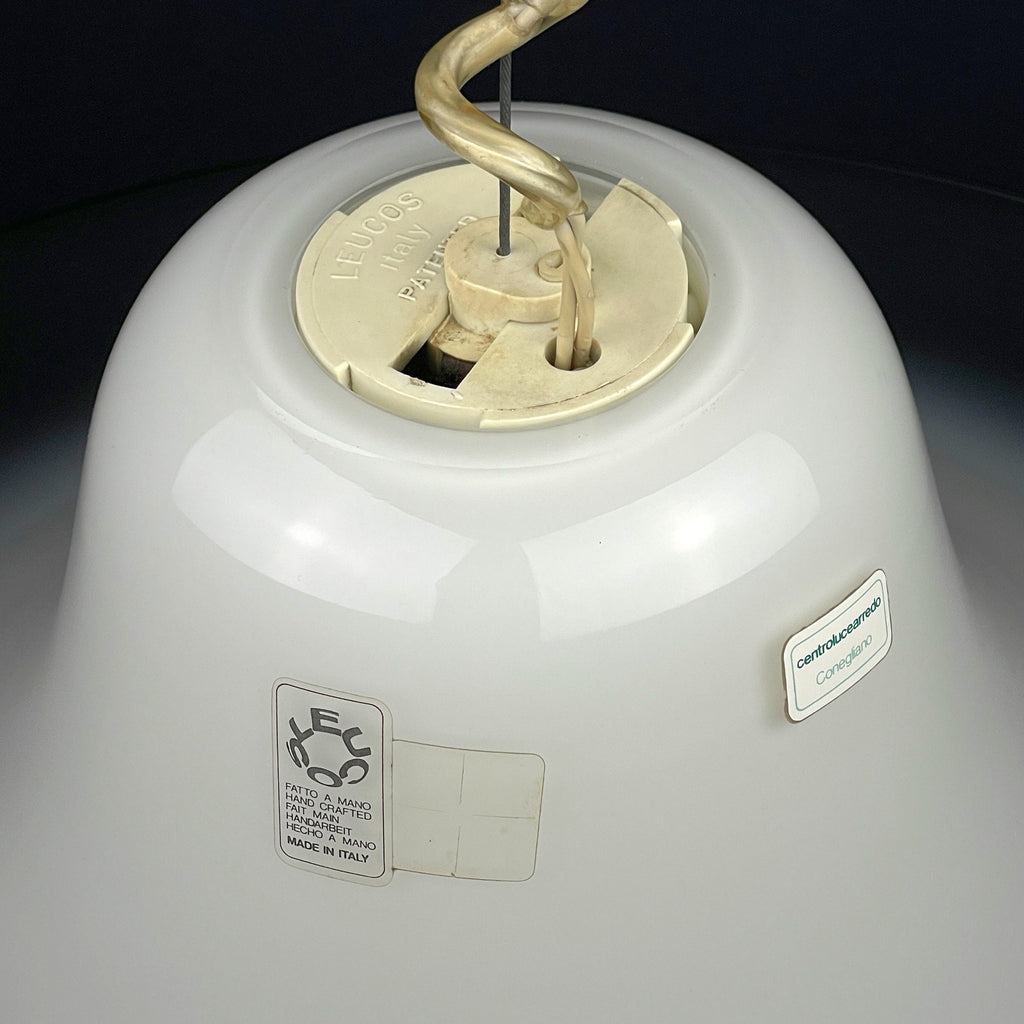 Cinea pendant lamp by Giusto Toso for Leucos Italy 1970s Mid-century italian modern lighting