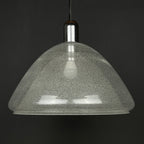 Carlo Nason Murano Glass Pendant Lamp: Mazzega Italian Lighting, 1960s