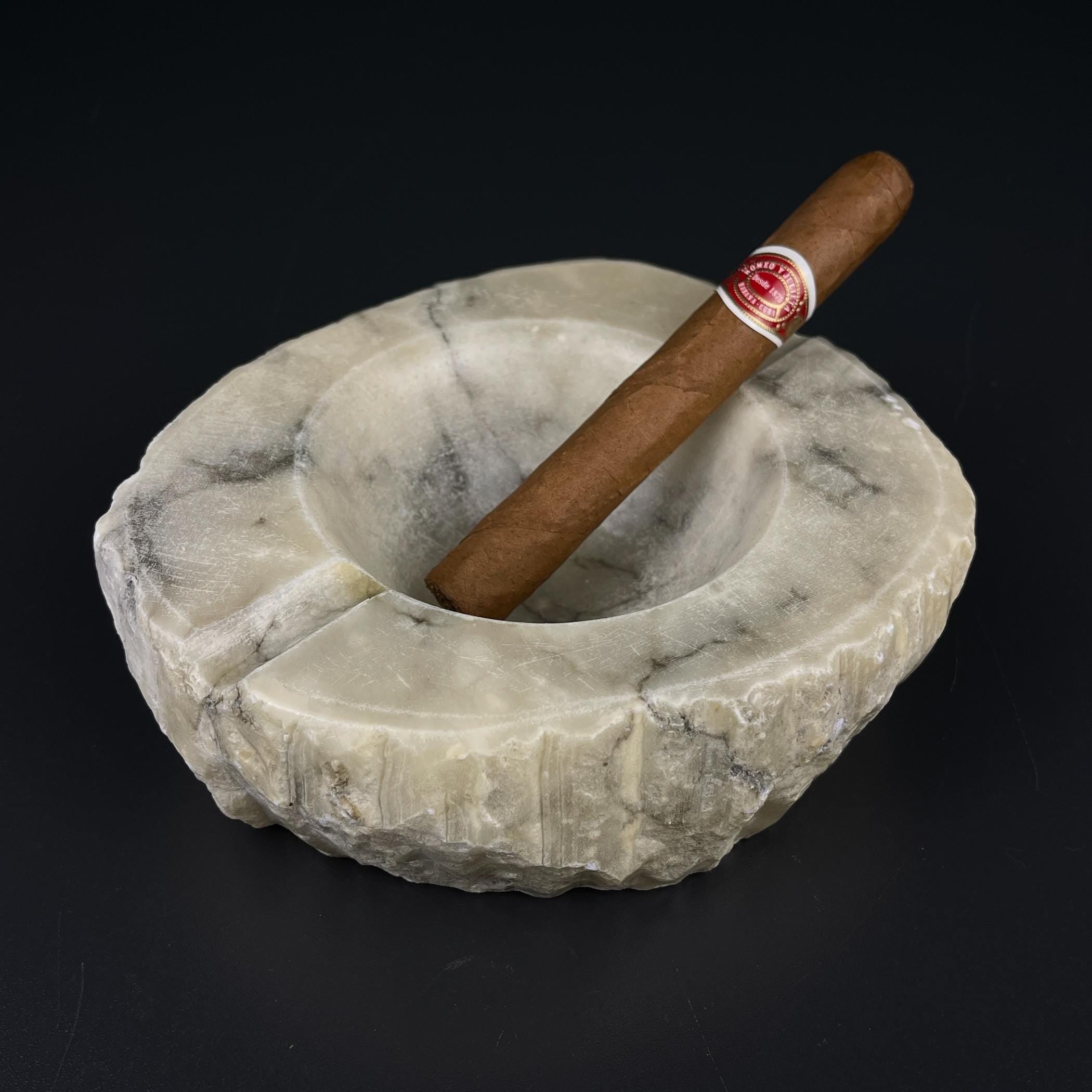 Vintage alabaster ashtray, Italy 1960s, Mid-century Italian modern