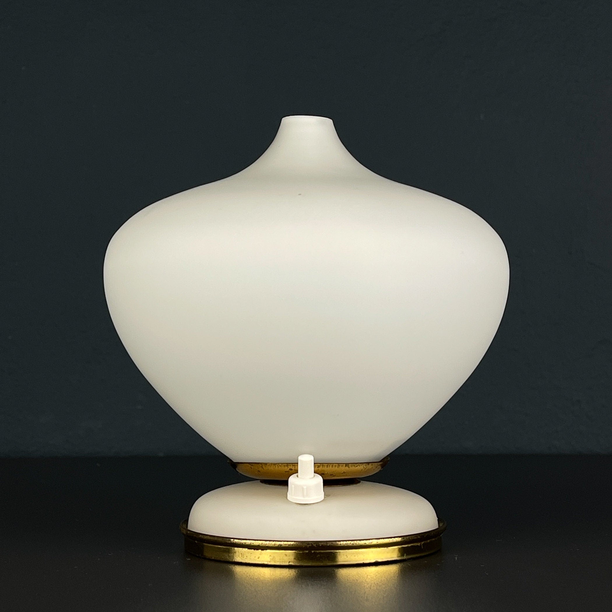 Vintage murano table lamp by Stilnovo, Italy 1950s, Mid-century modern design