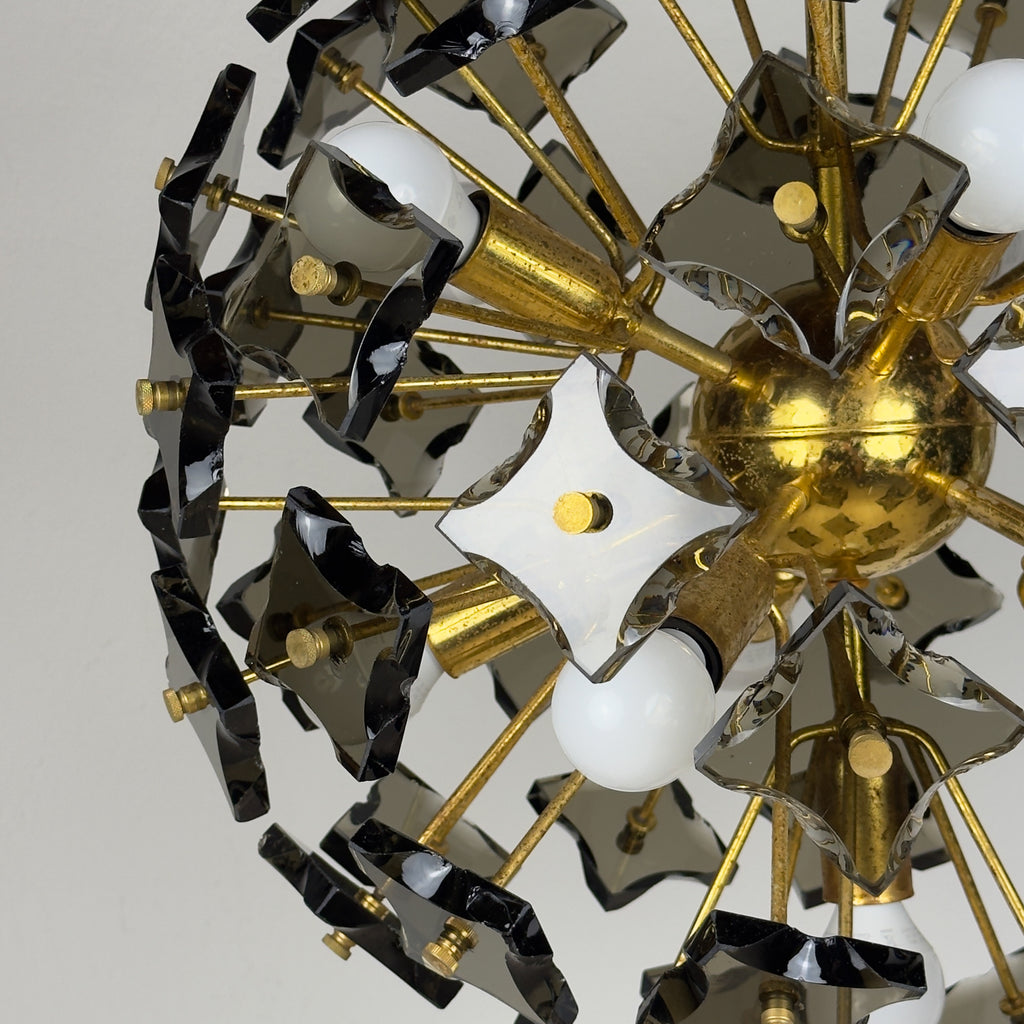 Mid-century Sputnik chandelier by Fontana Arte, Italy 1970s