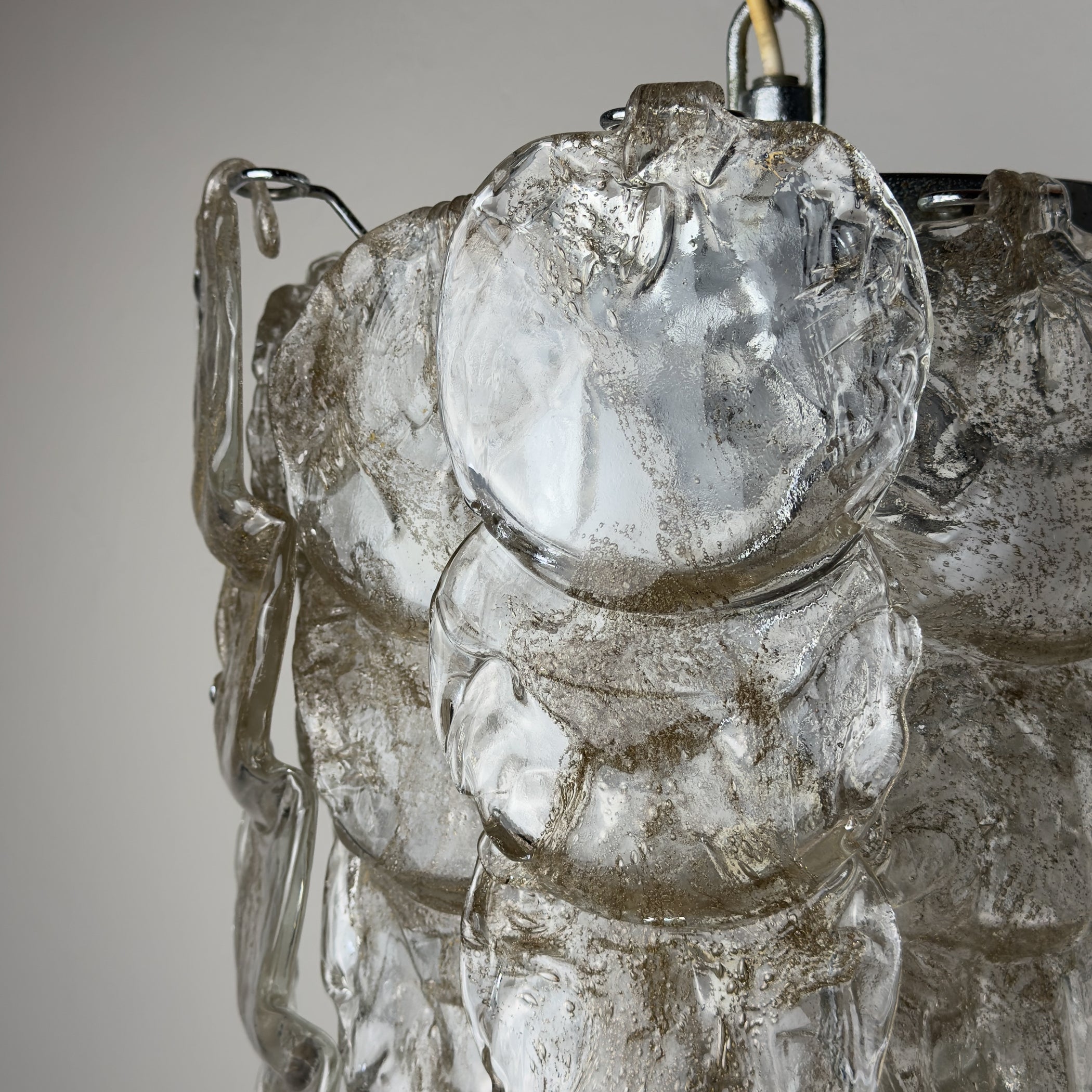 Vintage Murano chandelier by Mazzega, Italy 1970s
