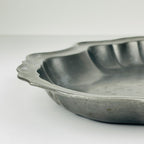 Antique pewter tray or fruit bowl, Italy, 1900s