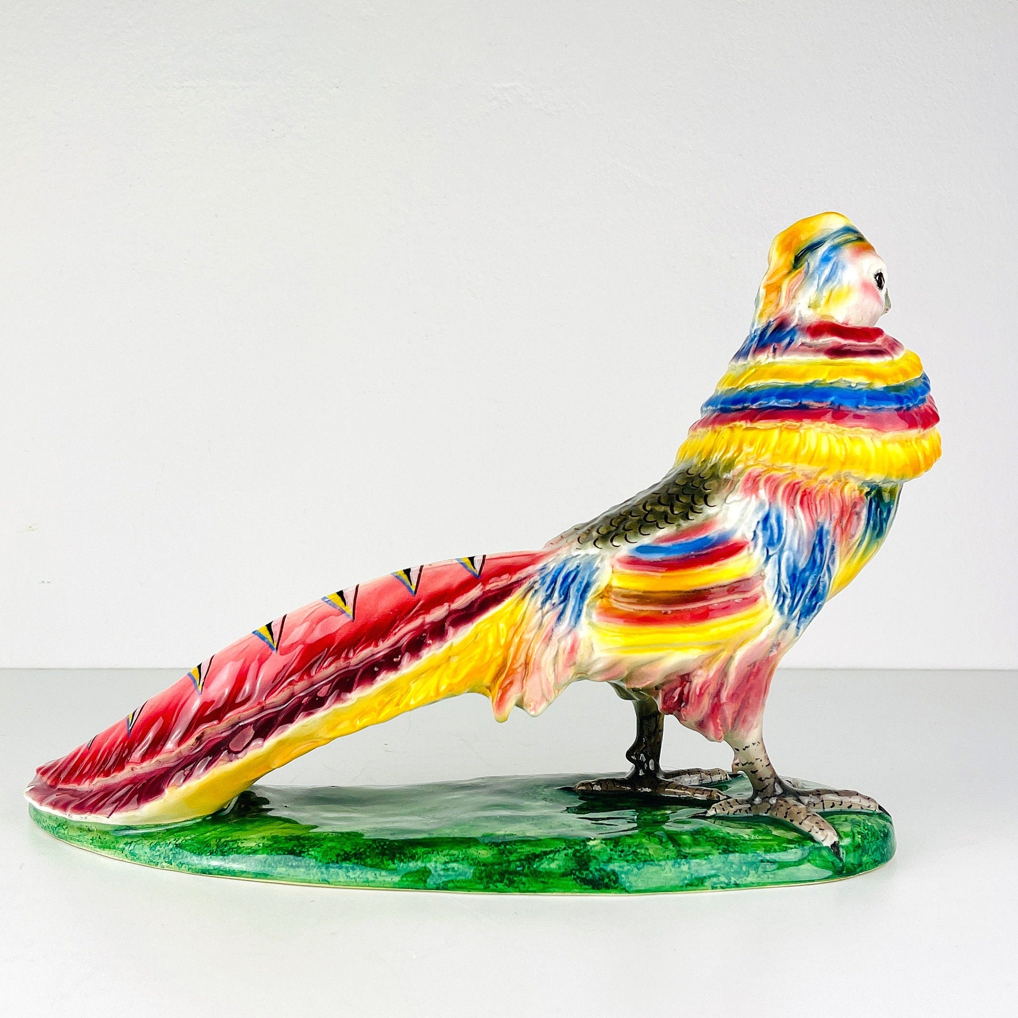 Vintage ceramic figure Pheasant Vintage Italy 1960's