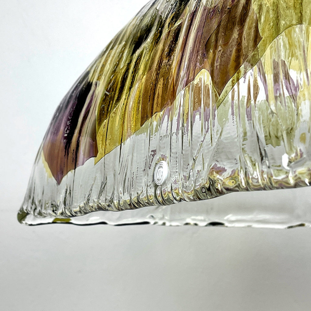 Vintage La Murrina Murano Glass Pendant Lamp: Italian MCM Lighting