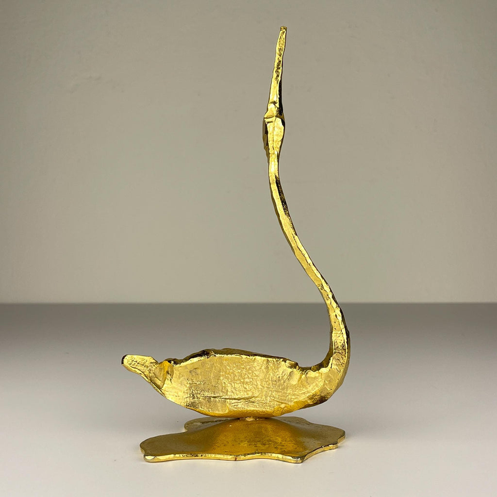 Vintage metal sculpture Bird by Salvino Marsura, Italy 1970s, Mid-century Modern